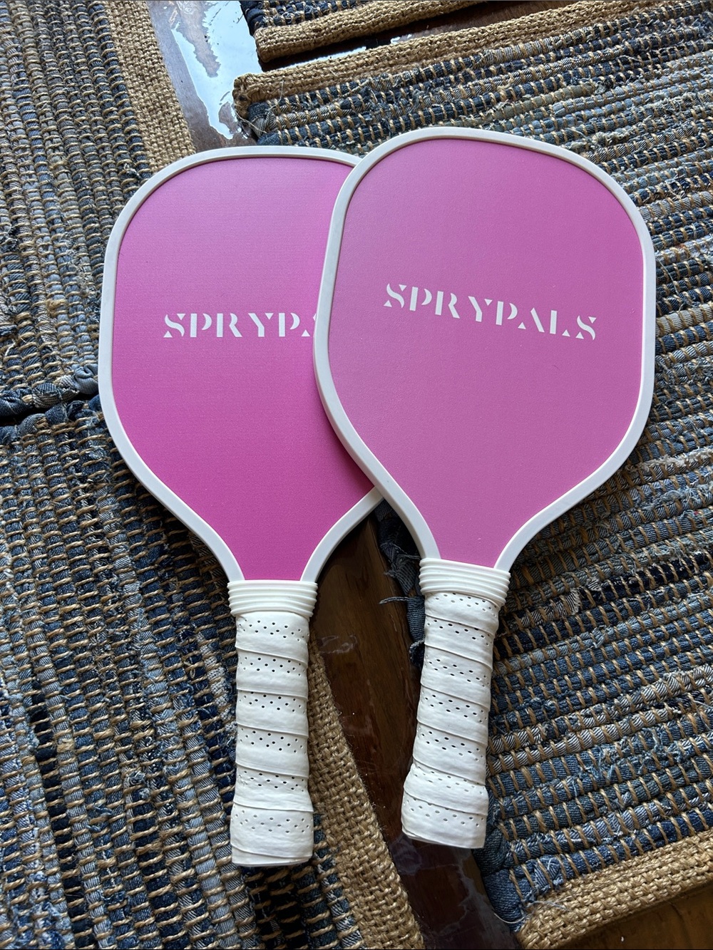 Pink Pickleball Paddles - Double Pack
